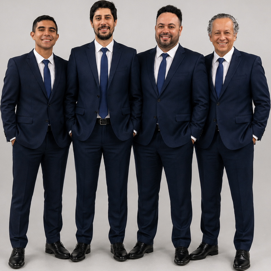 Quarteto JASD reunido após uma apresentação